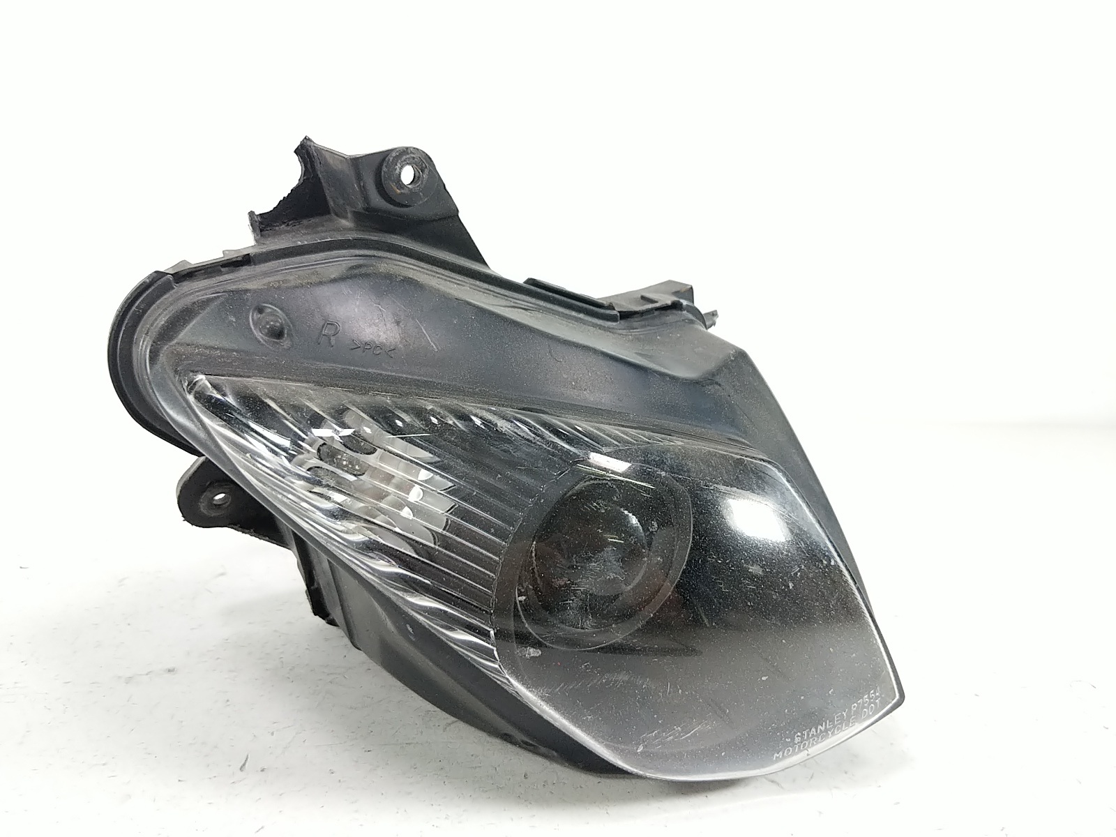 09 Kawasaki Ninja ZX6R Front Right Headlight Head Light Lamp Damaged