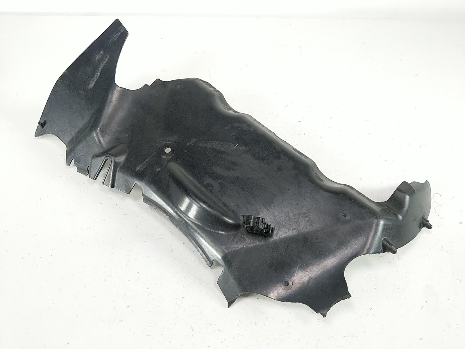 09 Kawasaki Ninja ZX6R Radiator Guide Inner Cover Plastic Damaged