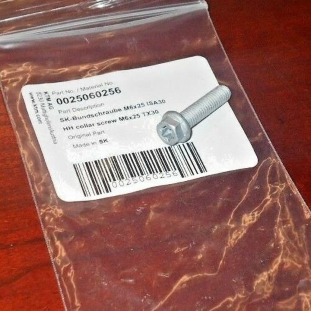 KTM 50 65 RC8 1190 990 ADVENTURE SUPER DUKE BOLT SCREW 0025060256 M6X25