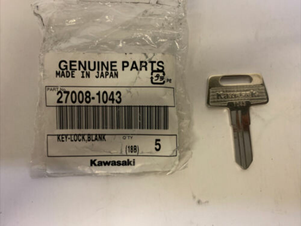 Kawasaki 1982-2020 Brute Bayou Key Lock Blank 27008-1043 New OEM