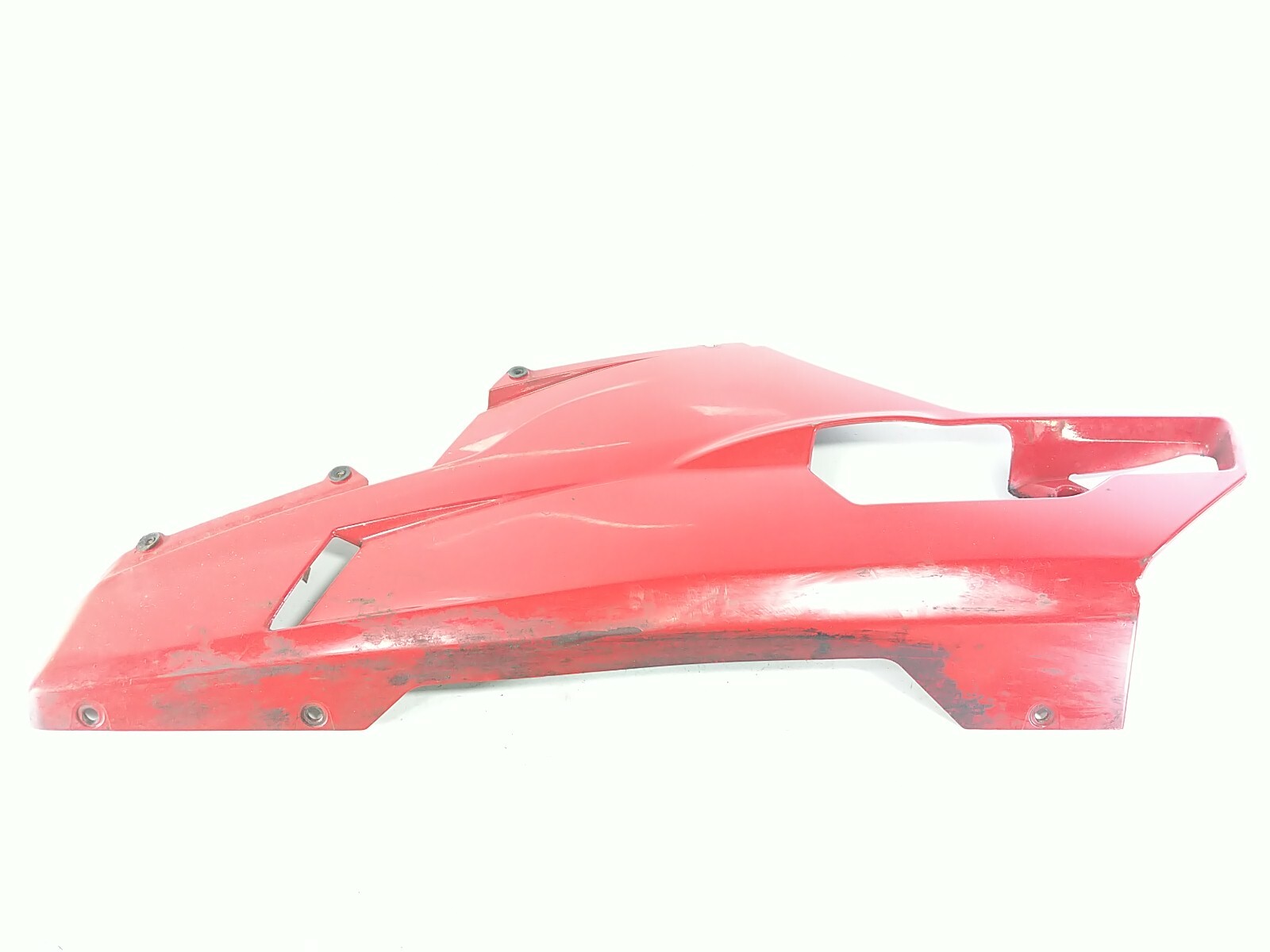 09 Ducati 848 1098 1198 Red (Left) Side Mid Lower Fairing Plastic 48032281A