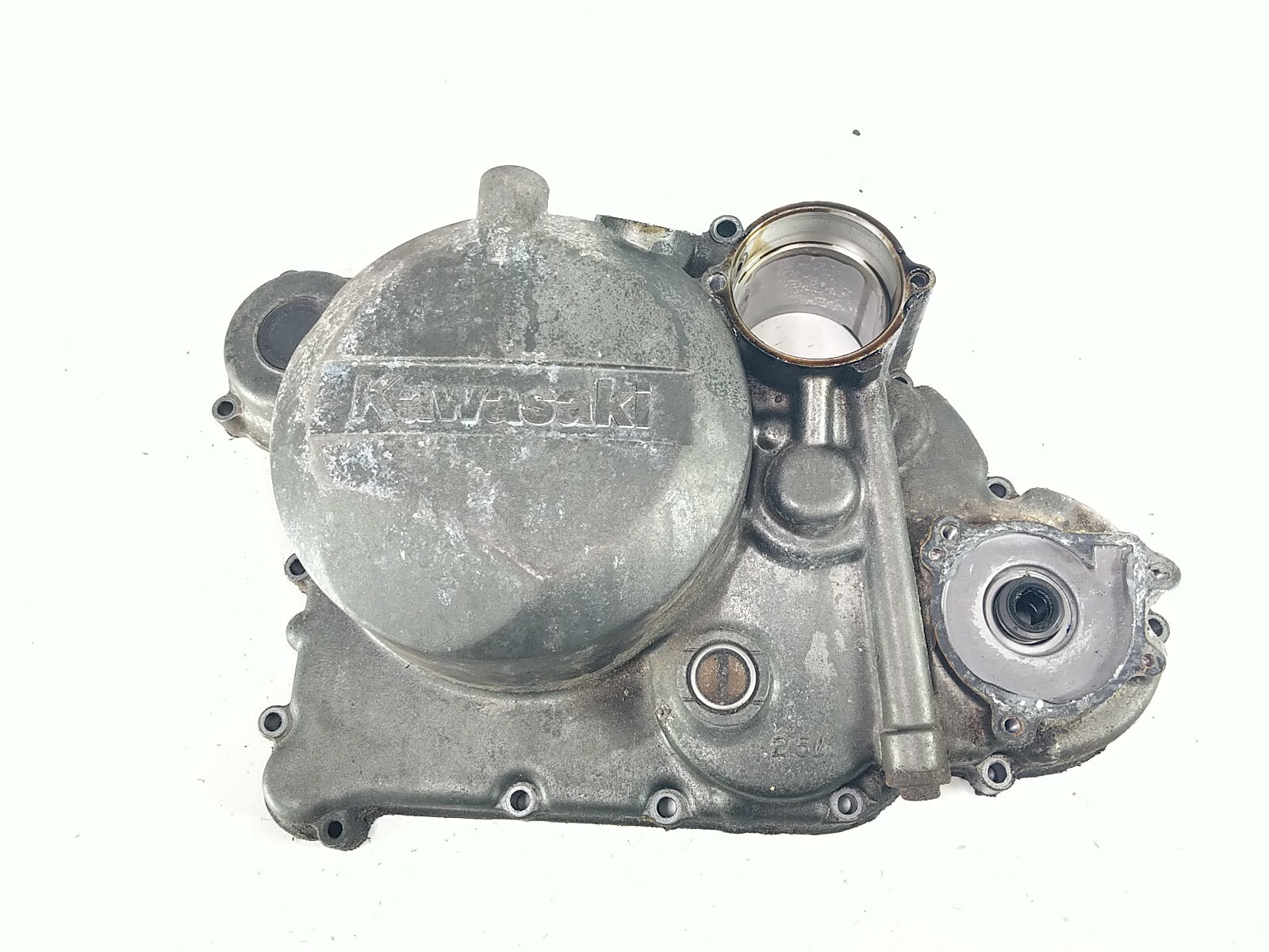 01 Kawasaki KLR 650 Engine Motor Side Clutch Cover KL650O136103