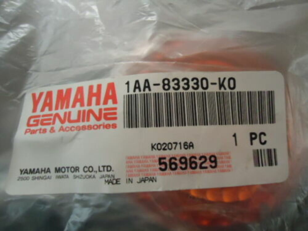 Genuine Yamaha Street Bike '15 & '17 SR400 Rear Flasher Light 1AA-83330-K9