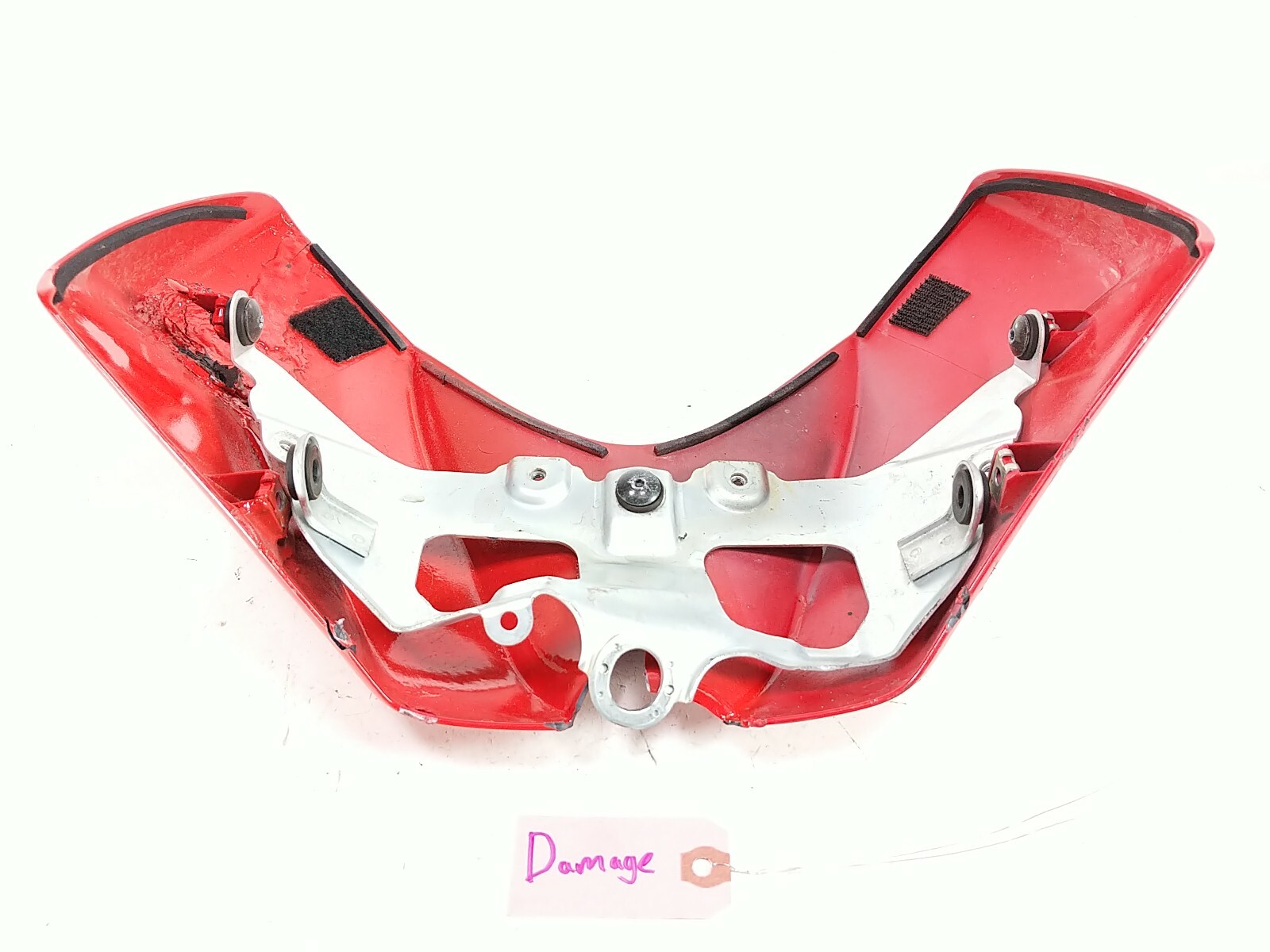 06 07 Suzuki GSXR 600 750 Red Front Upper Gas Fuel Tank Fairing Damaged