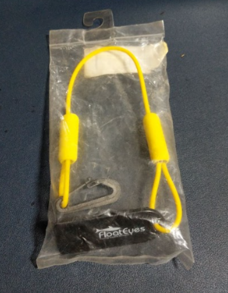 Safety Whistle with floating lanyard Yellow and Black 13-0574