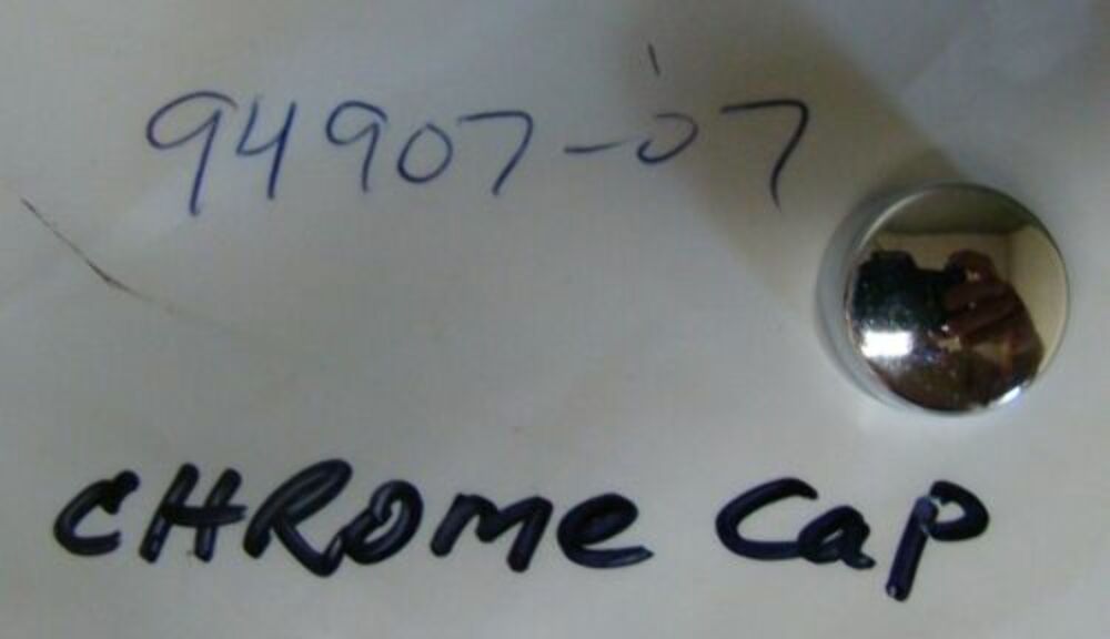 QTY 2 | Harley Davidson Classic Chrome Cap OEM 94907-07