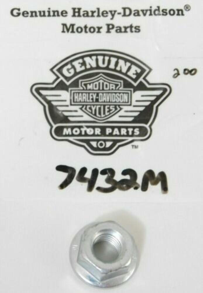 Harley-Davidson Motorcycle Flange Nut Part OEM 7432M QTY 4