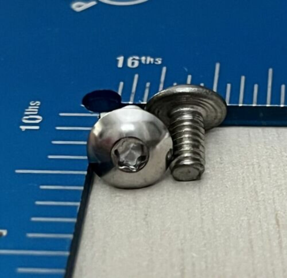 Genuine Harley Davidson 3593 (8-32 x 5/16") Torx Truss Head Screw Qty-2