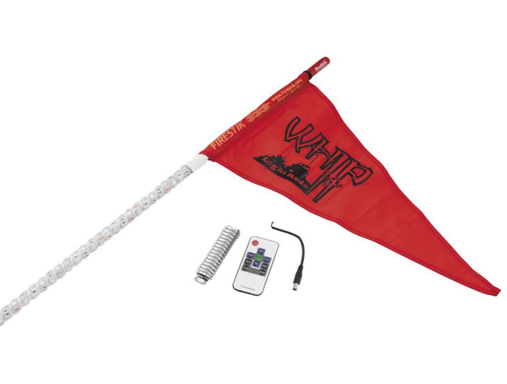 Whip It 3 ft. RF LED Light Rods Black 983024