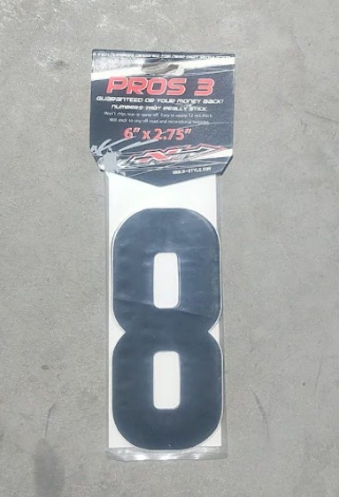 N-Style Pros 6" x 2.75" Black 7 3 Pack NIII-8B