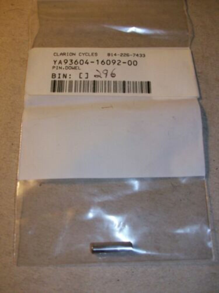 Yamaha TT500 TT225 TW200 SR500 TZ250 TZ750 XT225 DOWEL PIN 93604-16092 QTY2