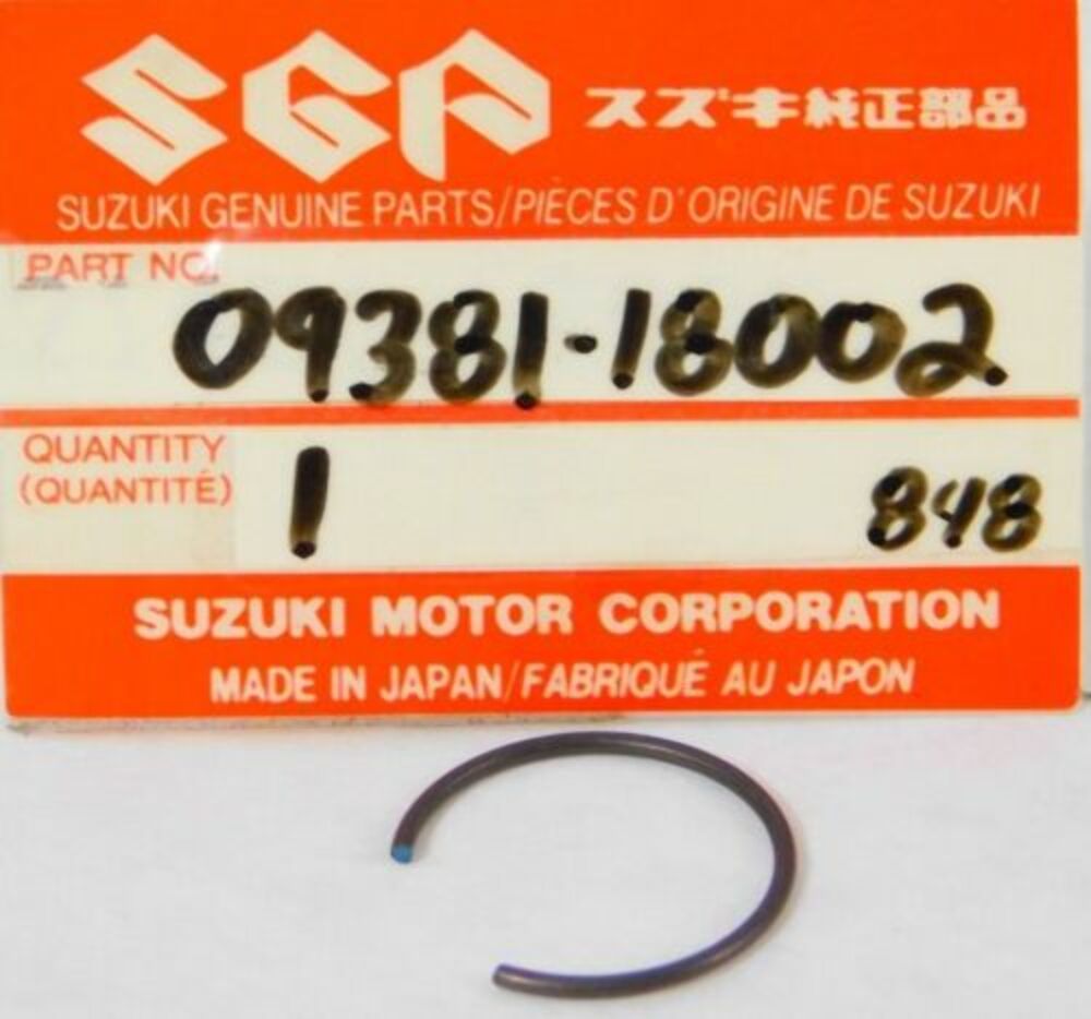 1968-15 Genuine SUZUKI GS1100 RM250 Circlip Part OEM 09381-18002 QTY2