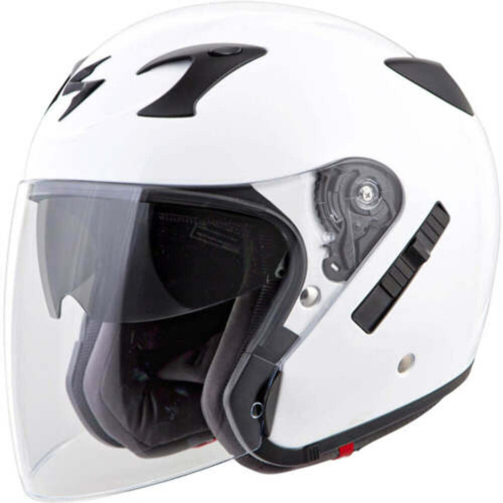Scorpion EXO-CT220 Open Face Motorcycle Helmet Gloss White 75-1621M Medium M