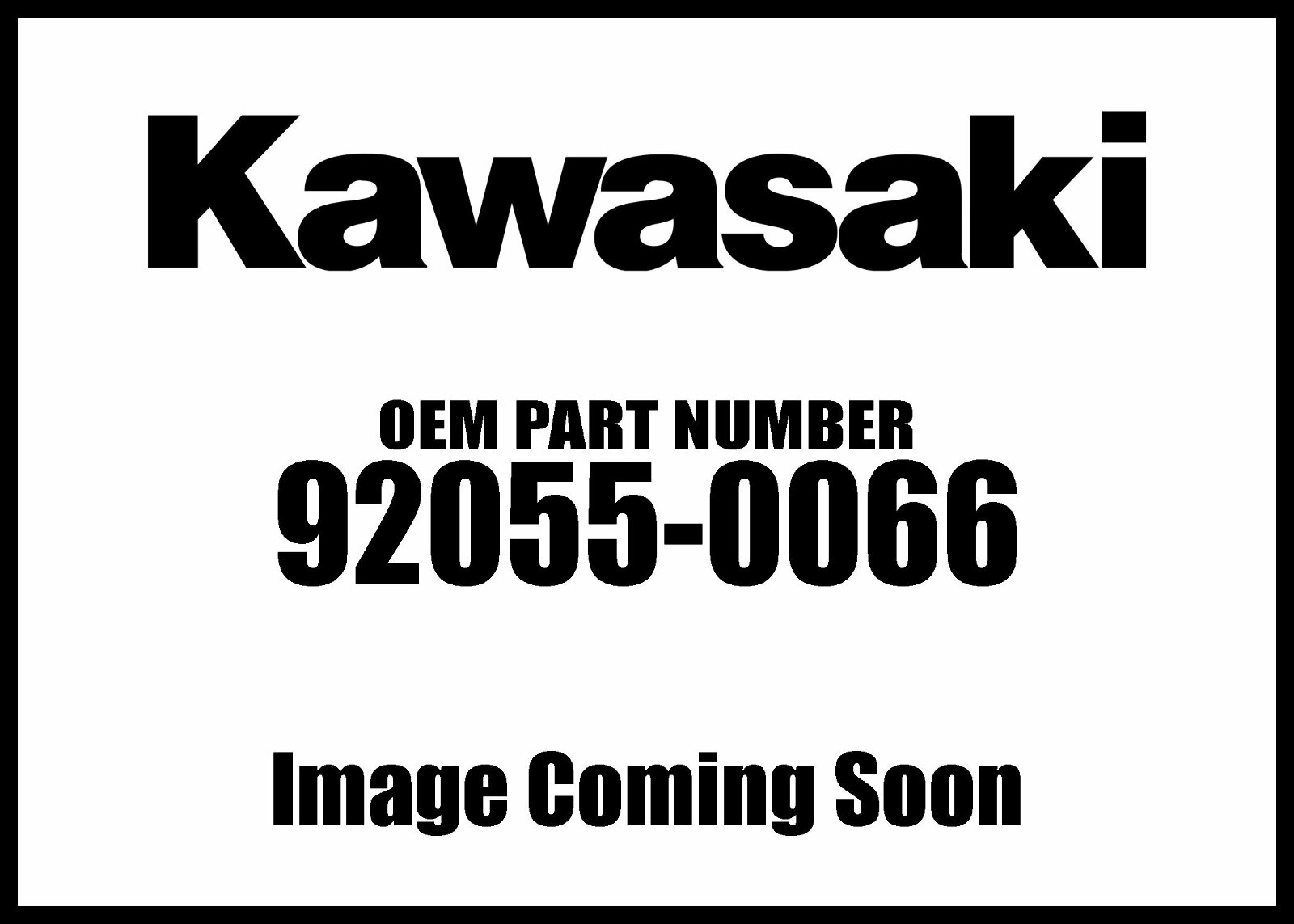 O-RING Genuine Kawasaki OEM Motorcycle / ATV Part 92055-0066