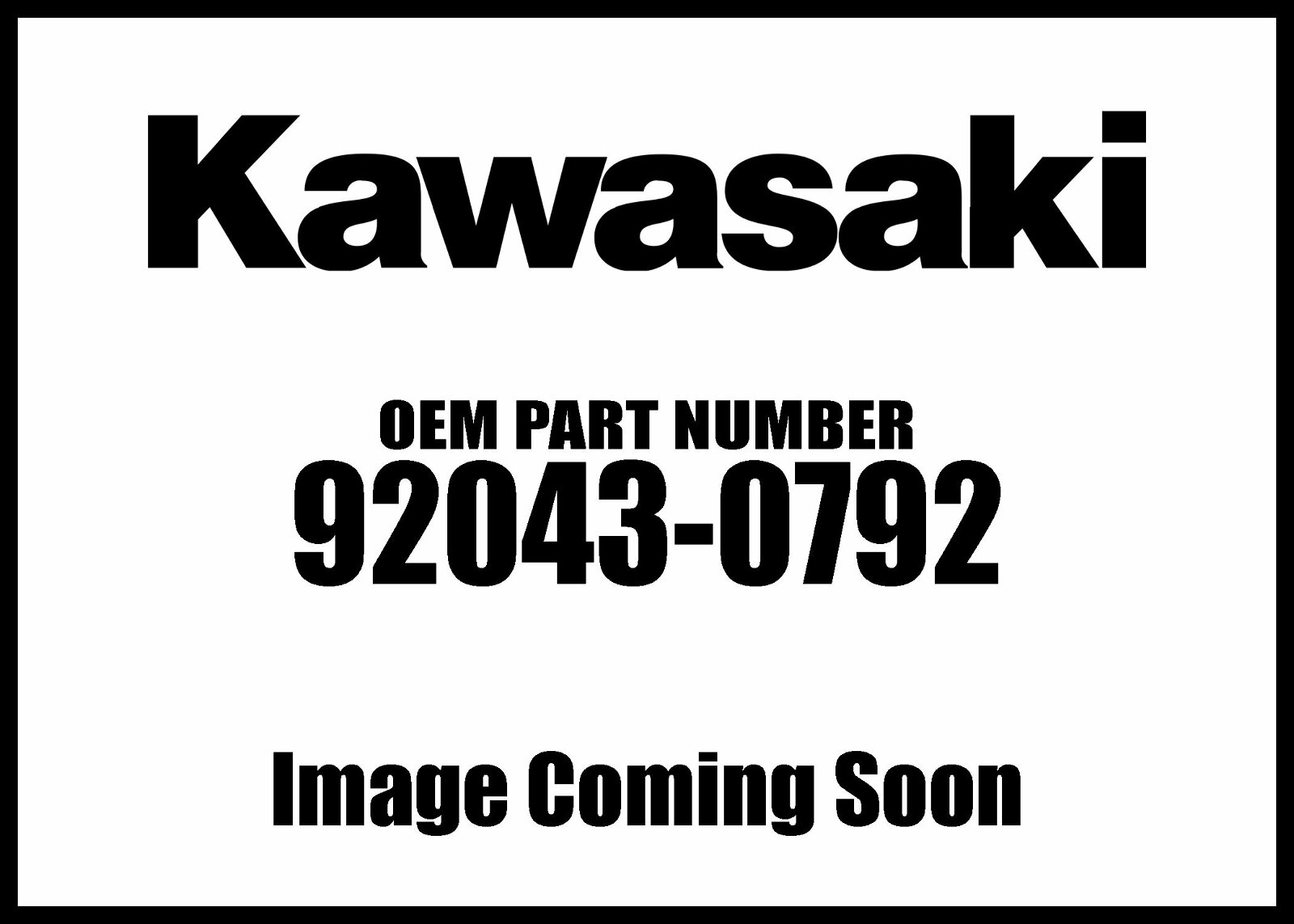 Kawasaki 2013-2020 Vulcan Pin 92043-0792 New Oem