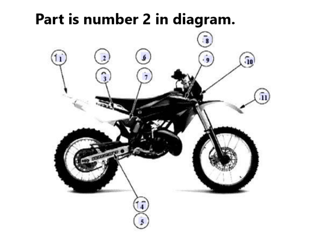 Husqvarna Decal Swingarm 80A0A6283