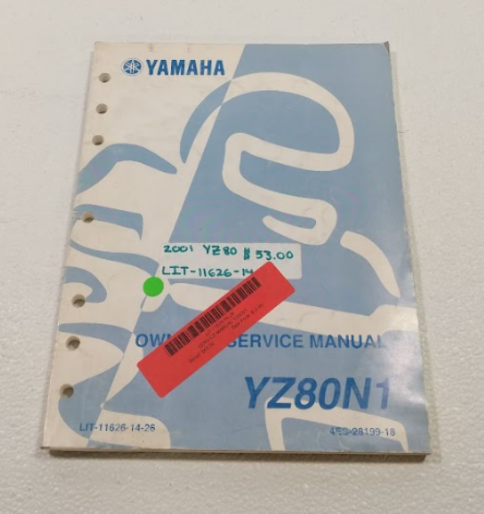 Yamaha LIT-11626-14-26 Owners Service Manual YZ80N1 COVER WEAR