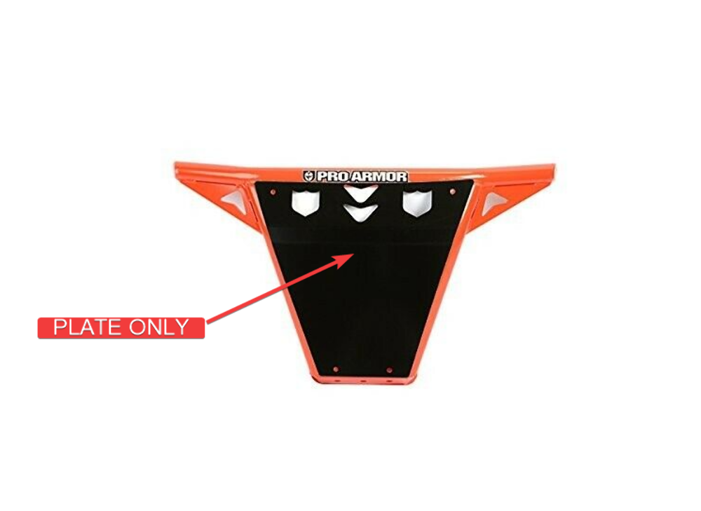 Polaris RZR Pro Armor P141026BL Front Bumper Skid Plate Black P141026BL
