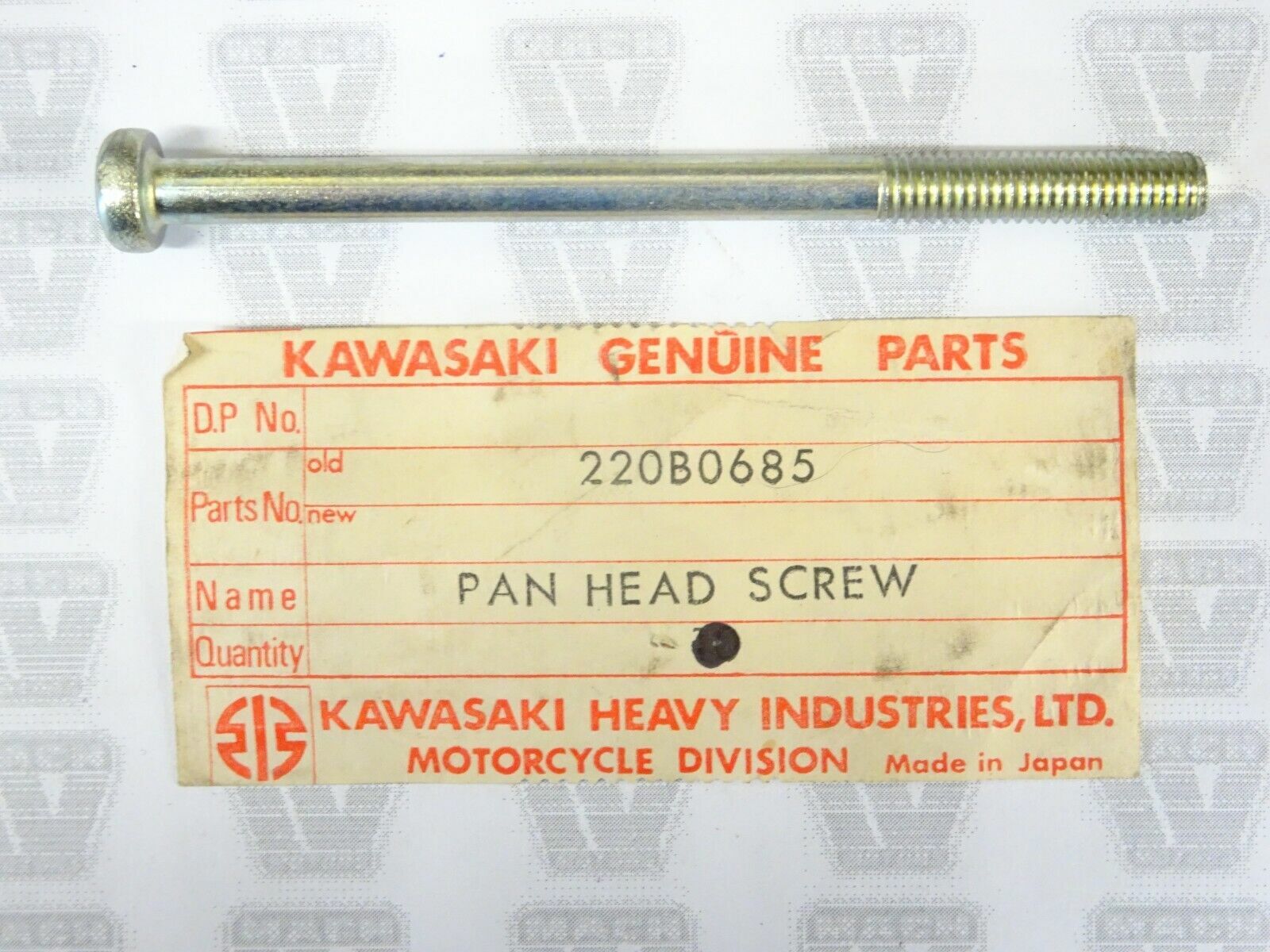 KAWASAKI SPROCKET ENGINE COVER SCREW BOLT H1 H2 F6 F7 KH 500 220B0685 QTY 4
