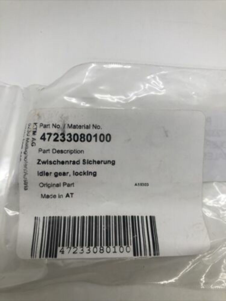 KTM Idler Gear Locking OEM Part 47233080100