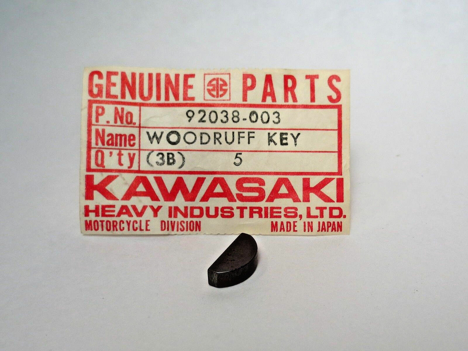 Kawasaki 92038-003 Woodruff Key Pry Pini