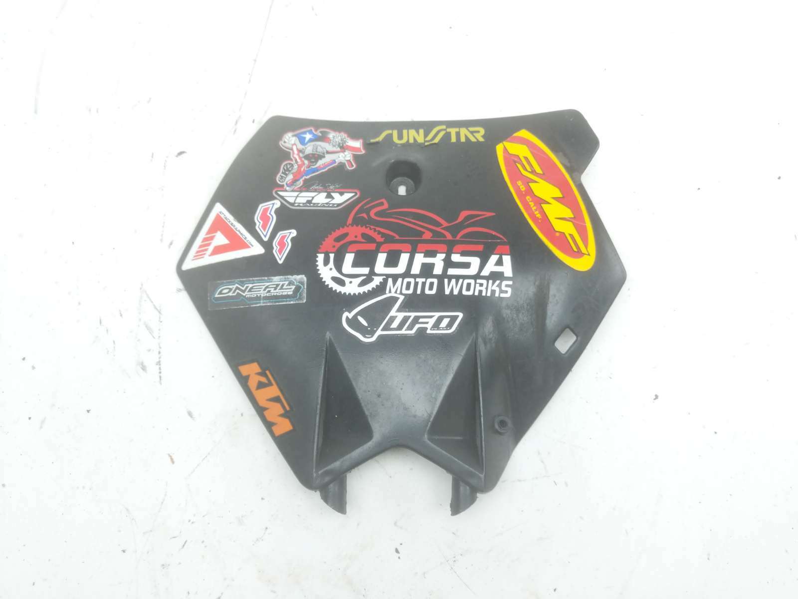 91 KTM 250 EXC Front Fairing Headlight Cover Panel Plastic - Sun