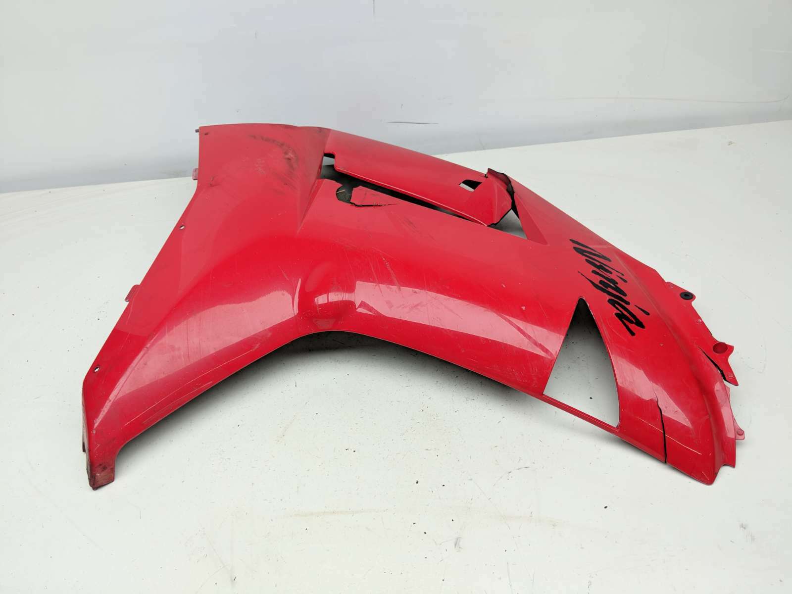 07 08 Kawasaki Ninja ZX600 ZX6R Left Side Mid Fairing Cover Panel Plastic