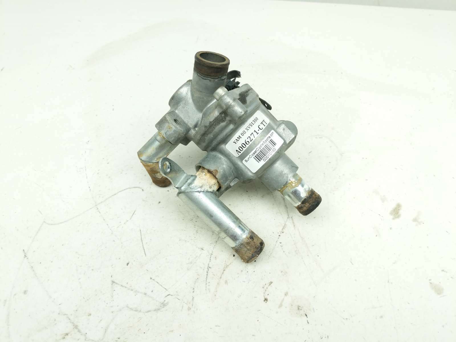 08 Yamaha V Star XVS1300 Thermostat and Housing