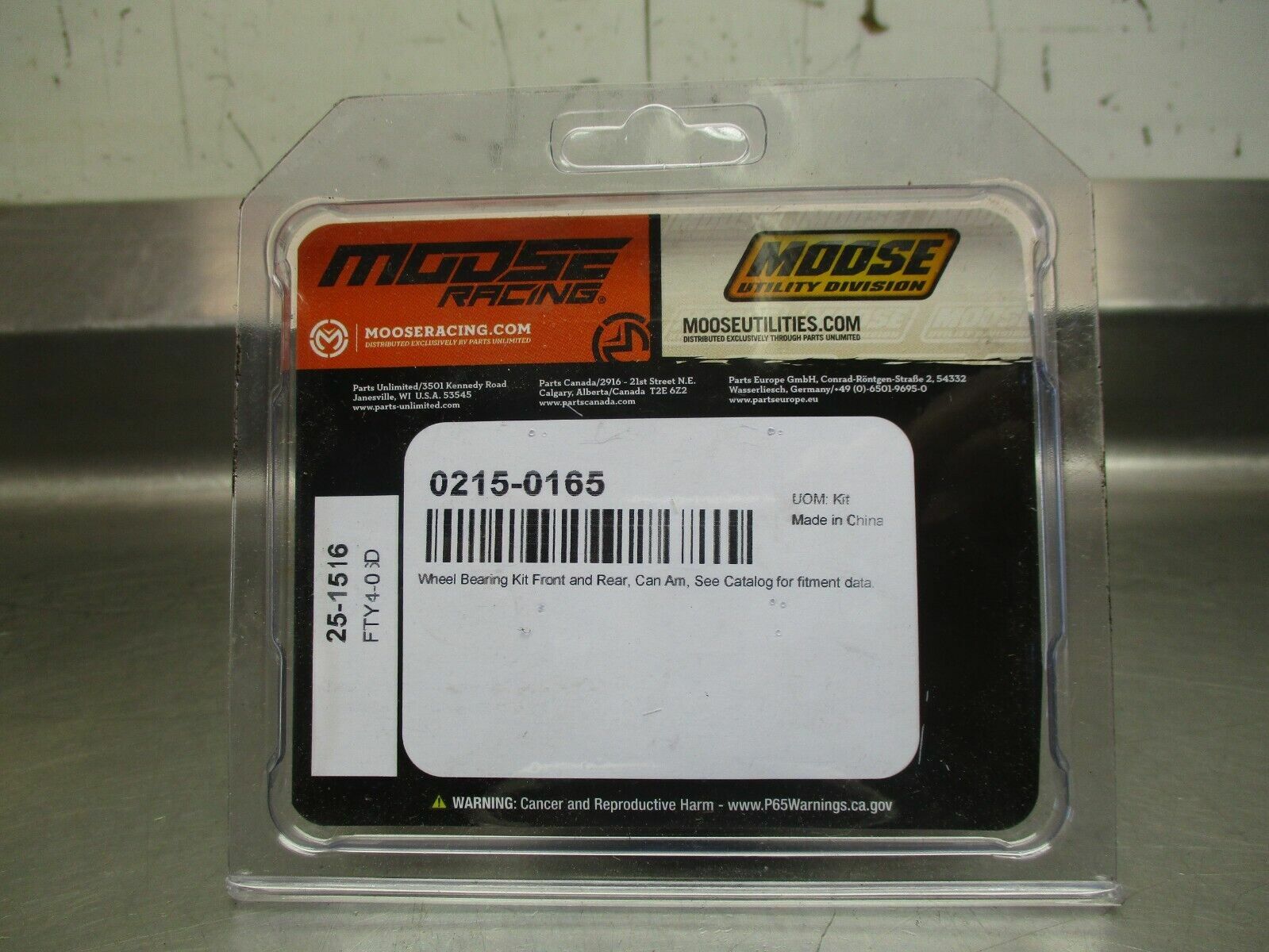 Moose Racing Front Rear Wheel Bearing Kit 0215-0165 25-1516