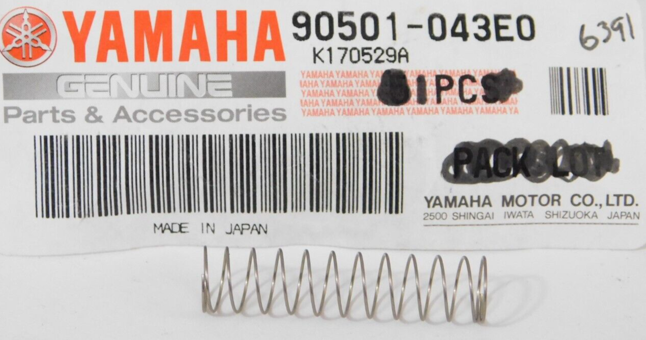 Yamaha Compression Spring 90501-043E0 NEW OEM QTY 2
