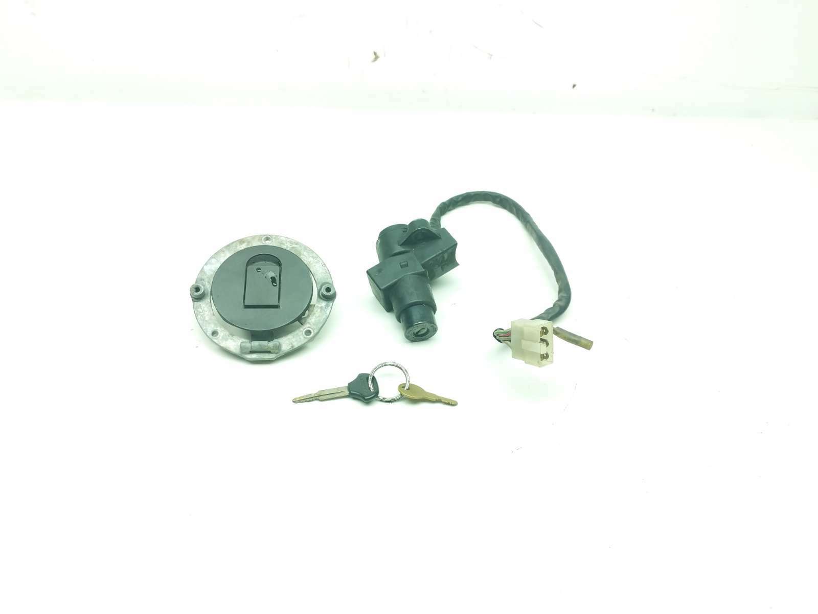 00 Kawasaki Ninja ZX1200 ZX12R Lock Set Ignition Switch Cap And Key