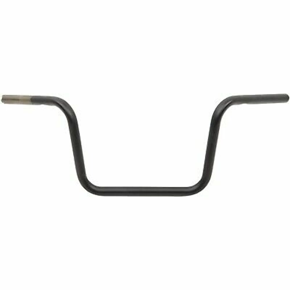 Drag Specialties 0601-1212 1in Ape Hanger Handlebar 10in Flat Black