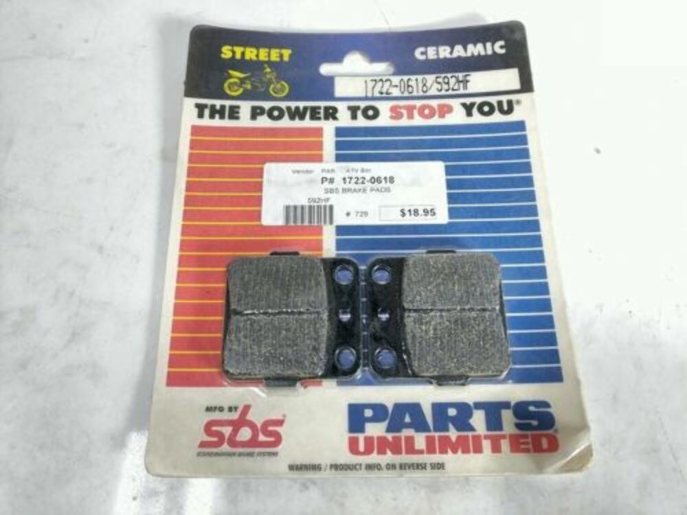 Parts Unlimited SBS Brake Pads 1722-0618