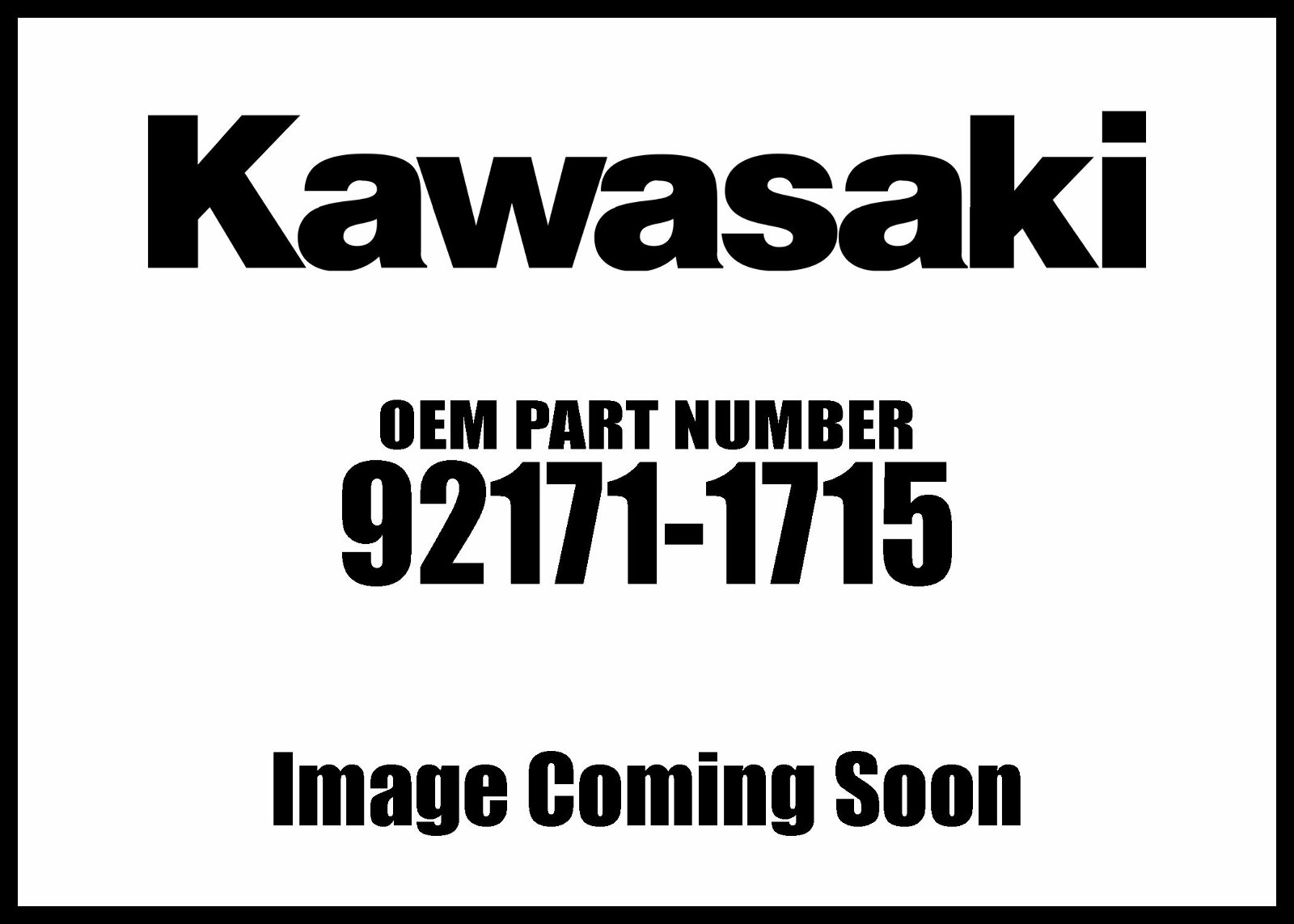 Kawasaki 2008-2020 Concours Clamp 92171-1715 New Oem