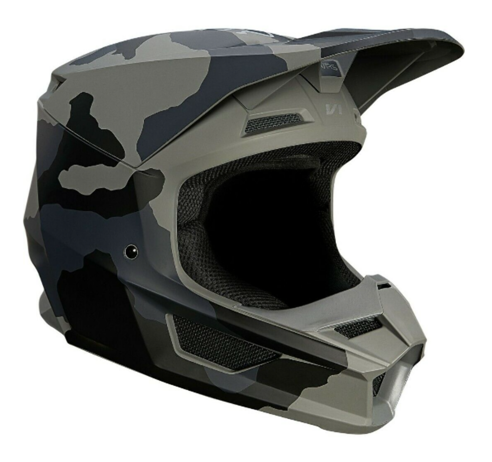 Fox Racing Youth V1 Trev Helmet Black Camo Size YS Off-road 227736-247