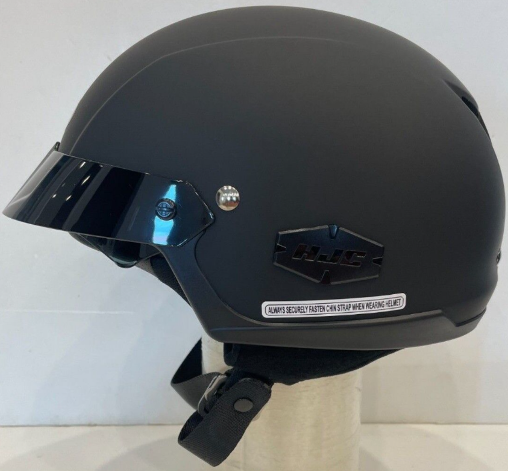 HJC IS-Cruiser Motorcycle Half Helmet Flat Black Size Small 0824013504