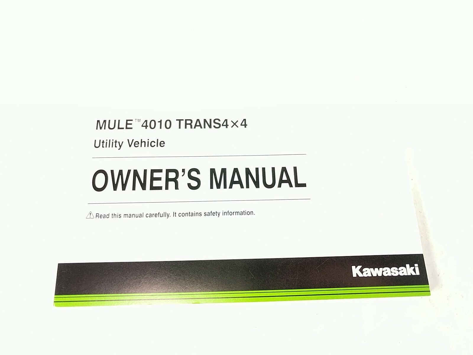 Kawasaki Mule 4010 Trans 4x4 Owner's Manual 99987-1969