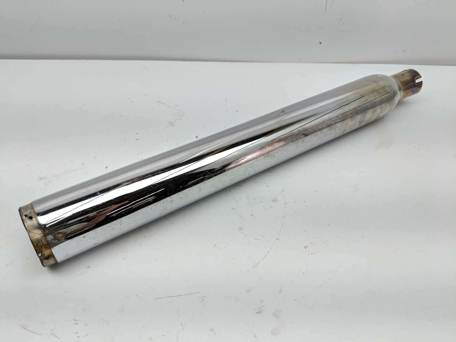 12 Yamaha V Star XVS1300 CT Exhaust Pipe Muffler Can Chrome Gutted