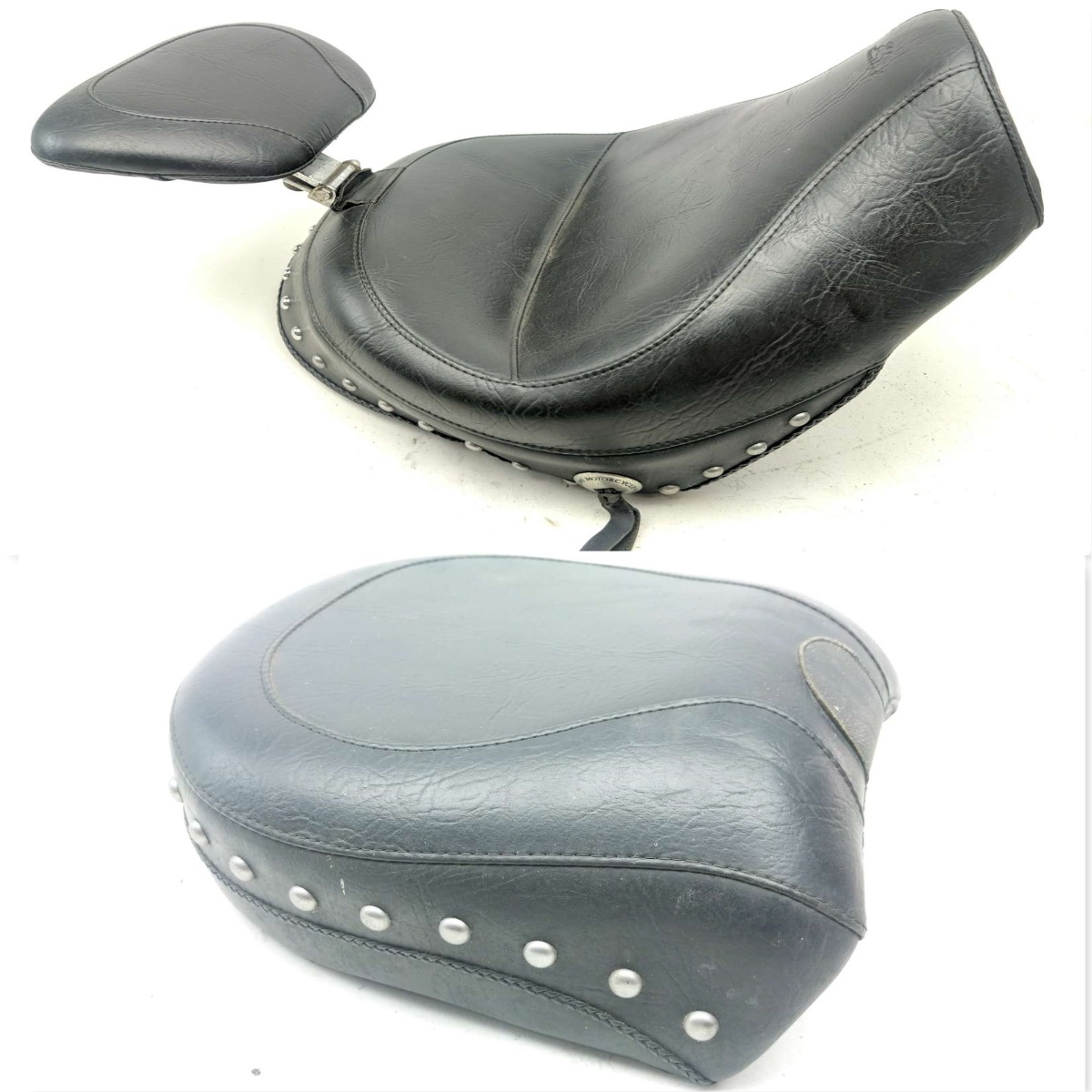 05 Honda VT750CA Aero Aftermarket MUSTANG Front Driver Seat w Backrest Rear Seat