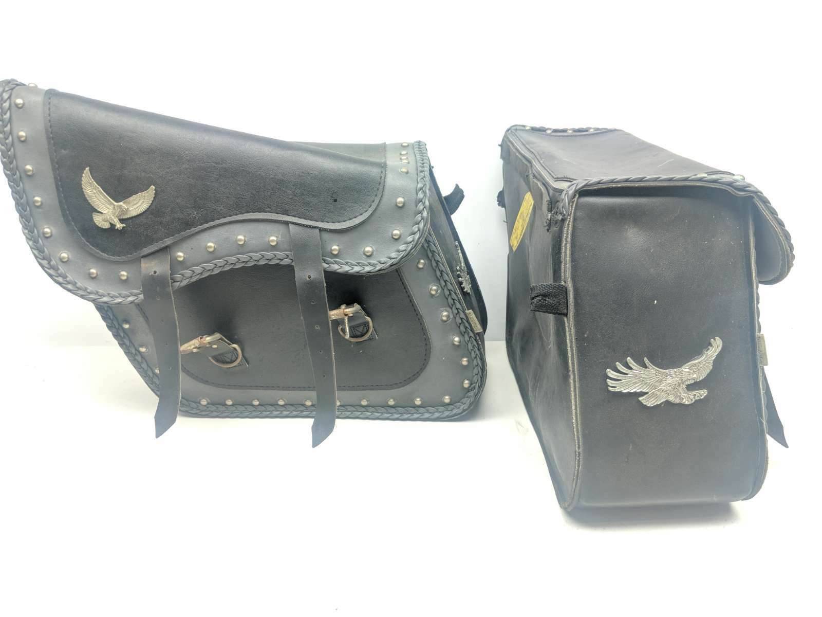 05 Honda VT750CA Aero Leather Saddle Bags AFTERMARKET