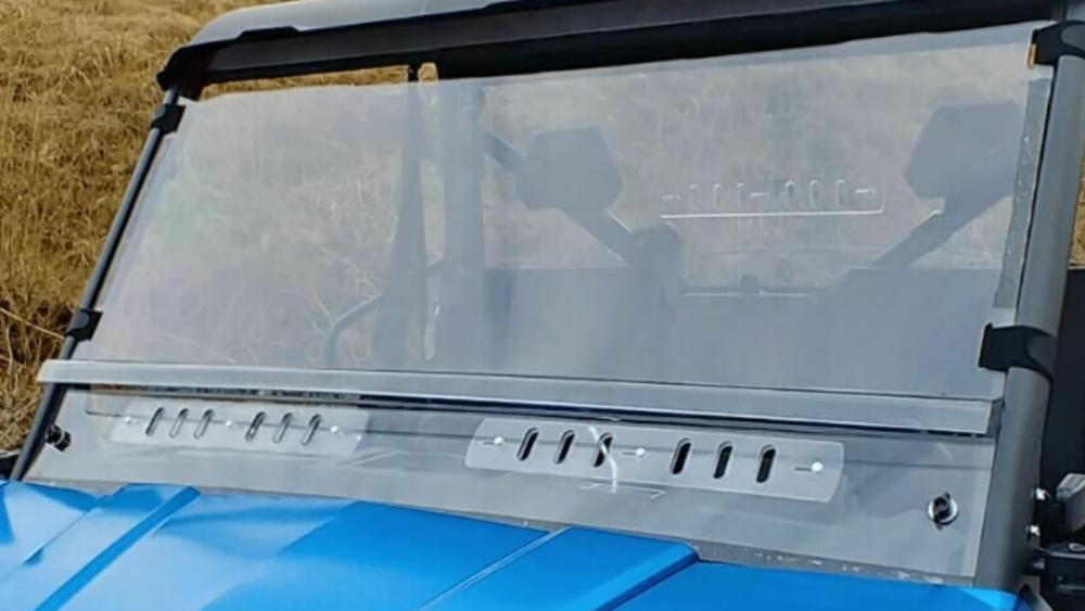 CFMOTO U CE 1000 2 Piece Front Lexan Windshield w/Vent 3 Star (CFMU10-SB2-CLR)