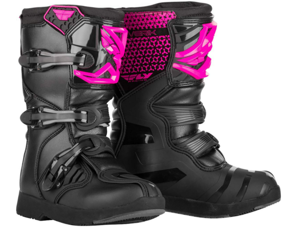 Fly Racing Youth Girls Maverik Pink/Black Size 3 Off-Road Boots 364-67903