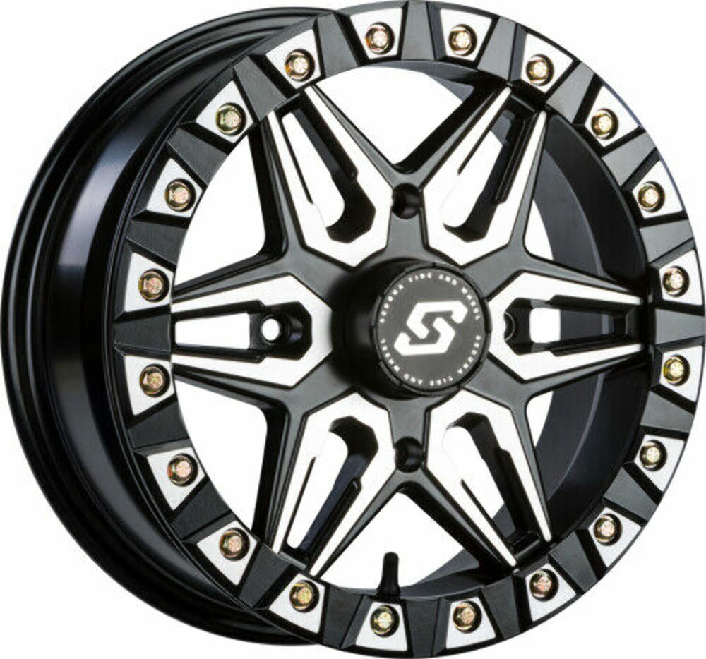 SEDONA SPLIT 6 Beadlock Wheel 15X6 4/136 +38MM Blk/Machined A72M-56037+38S