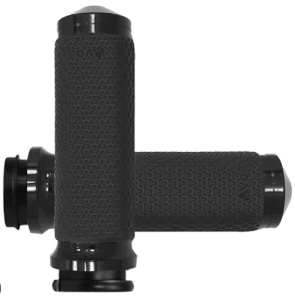 AVON | FLY BY WIRE THROTTLE MEMORY FOAM GRIP BLACK | 40-4737BK