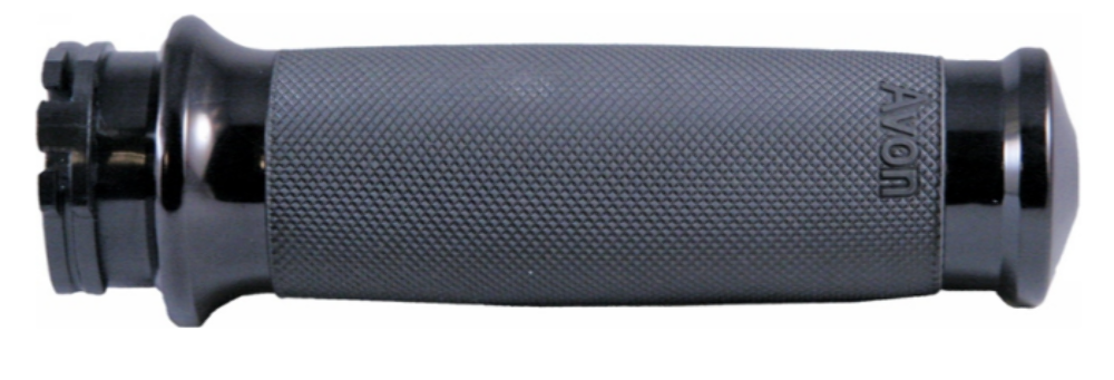 Avon Custom Contour Grips W/F-B-W Throttle (Black) 40-4351BK