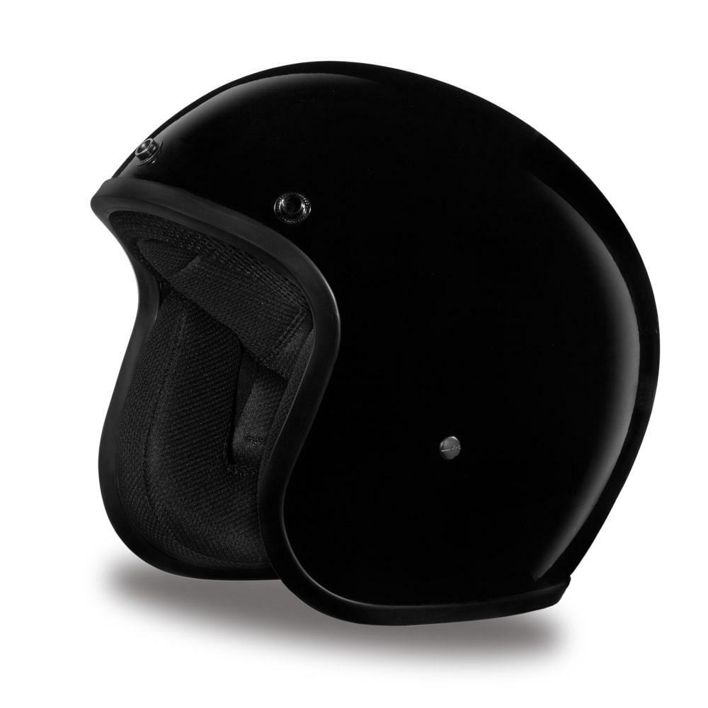 Daytona CRUISER- HI-GLOSS BLACK DOT Motorcycle Helmet DC1-A-XS