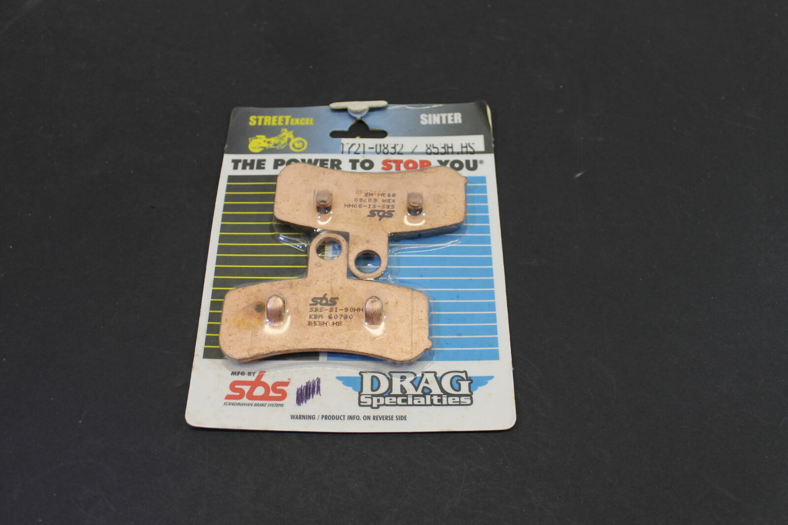 NEW Drag Specialties Brake Pads SBS Sinter 1721-0832
