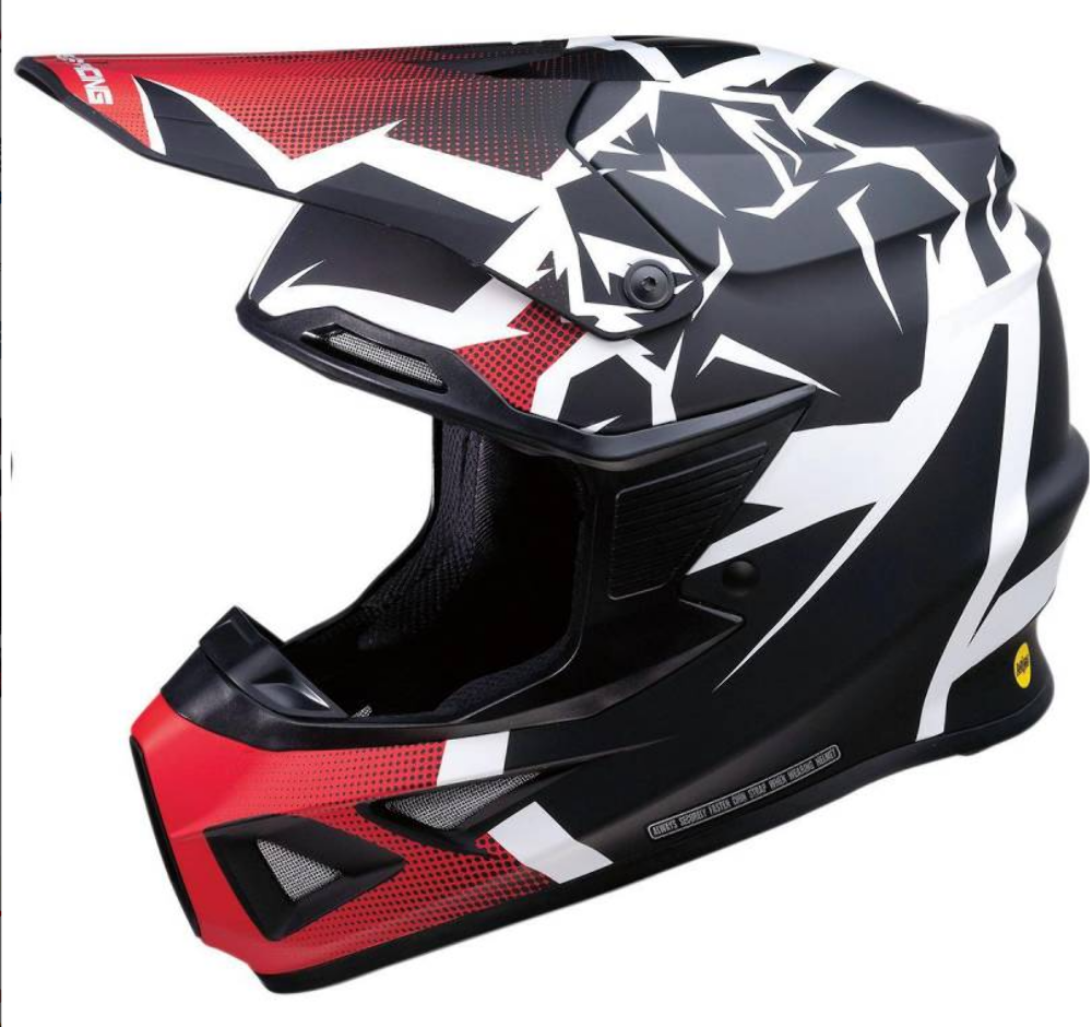 Moose Racing FI Agroid Helmet 0110-6695 Red/Black X-Large