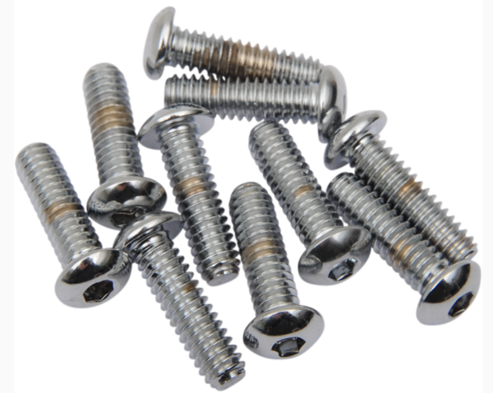 Drag SpecialtiesButton-Head Bolts 1/4-20 x 3/4" Screw DS190830 QTY10