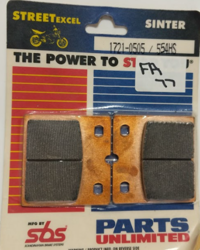 SBS Sinter Street 554HS sintered brake pads 1721-0505